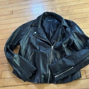 Madewell Motorcycle Jacket leather size XL women’s in good used condition